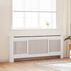 vidaXL Cache-radiateur MDF Blanc 205 cm
