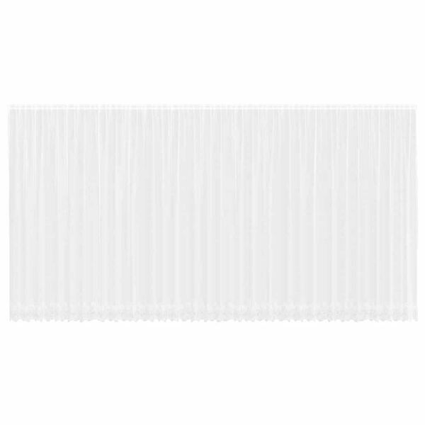 vidaXL Rideau en Dentelle Floral Blanc 260 x 900 cm Polyester