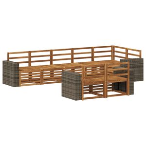 vidaXL Ensemble de canap&eacute;s d'ext&eacute;rieur 8 pc Polyester