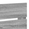 vidaXL T&ecirc;te de lit Gris Sonoma 135 cm Bois d'ing&eacute;nierie