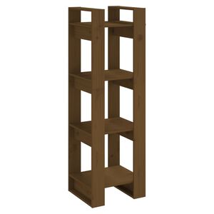 vidaXL Biblioth&egrave;que/Cloison Marron miel 41x35x125 cm Bois massif