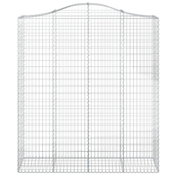 vidaXL Paniers &agrave; gabions arqu&eacute;s 5 pcs 200x50x220/240 cm Fer galvanis&eacute;