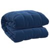 vidaXL Couverture lest&eacute;e Bleu 120x180 cm 5 kg Tissu
