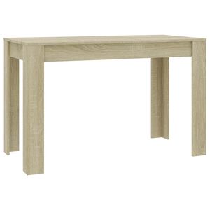vidaXL Table &agrave; manger Ch&ecirc;ne sonoma 120x60x76 cm Bois d'ing&eacute;nierie