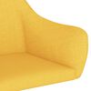 vidaXL Chaises pivotantes &agrave; manger lot de 2 jaune tissu