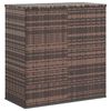 vidaXL Boîte à coussins de jardin Résine tressée 100x49x103,5cm Marron