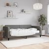 vidaXL Lit de jour avec matelas gris fonc&eacute; 90x190 cm tissu