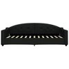 vidaXL Lit de jour avec gigogne sans matelas noir 90x200 cm