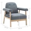 vidaXL Fauteuil gris clair tissu