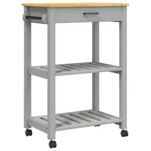 vidaXL Chariot de cuisine MONZA 60x40x88,5 cm bois massif de pin
