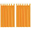 vidaXL Voilages &agrave; &oelig;illets 2 pcs orange 140 x 175 cm