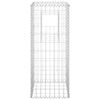 vidaXL Poteau à panier de gabion 40x40x100 cm Fer