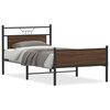 vidaXL Cadre de lit sans matelas ch&ecirc;ne marron 100x190 cm
