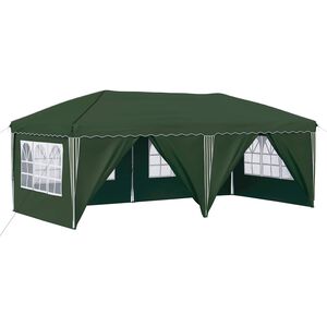 vidaXL Tente de f&ecirc;te pop-up 575 x 288 x 245 cm Vert