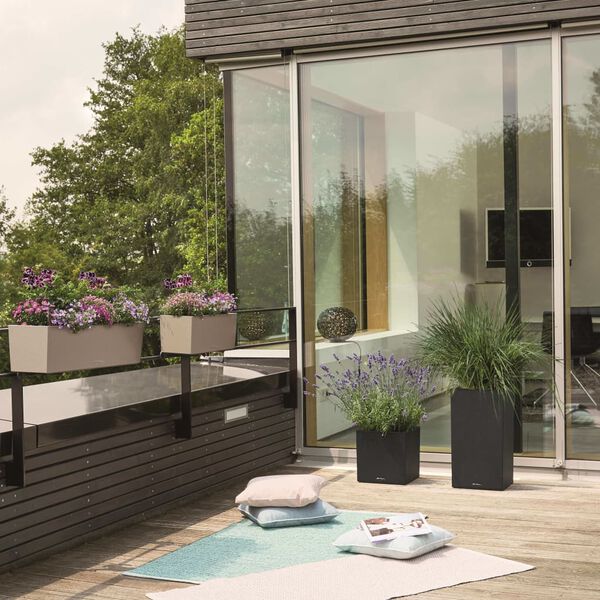 LECHUZA Jardini&egrave;re BALCONERA Stone 50 ALL-IN-ONE Beige