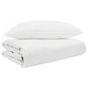 vidaXL Duvet d'&eacute;t&eacute; simple avec oreiller 2 pc Blanc Plume de canard