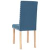 vidaXL Chaises &agrave; manger lot de 6 bleu tissu