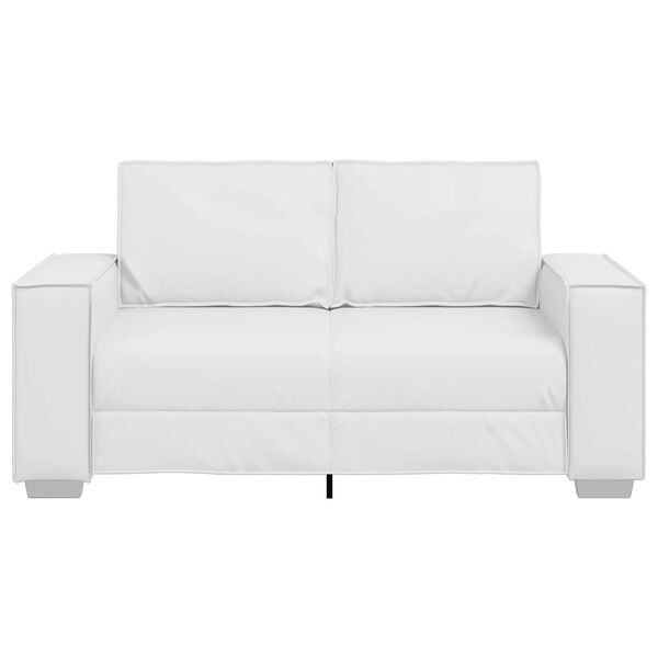 vidaXL Canap&eacute; 120cm Blanc tissu