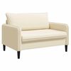 vidaXL Fauteuil XXL Cr&egrave;me Velours