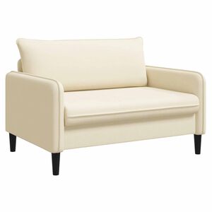 vidaXL Fauteuil XXL Cr&egrave;me Velours