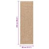 vidaXL Tapis ZIZUR beige 200x200 cm aspect de jute int&eacute;rieur ext&eacute;rieur