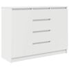 vidaXL Buffet avec tiroirs blanc 100,5x35x76 cm bois d'ing&eacute;nierie