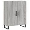 vidaXL Buffet haut Sonoma gris 69,5x34x180 cm Bois d'ing&eacute;nierie