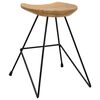 vidaXL Tabourets lot de 2 bois de teck massif