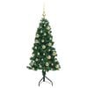 vidaXL Arbre de No&euml;l artificiel d'angle Vert 120 cm PVC et m&eacute;tal