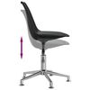 vidaXL Chaise de bureau pivotante Noir Similicuir