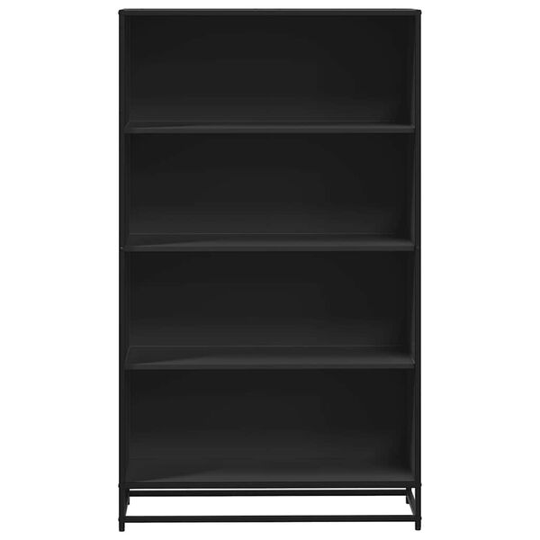 vidaXL Biblioth&egrave;que noir 80,5x35x139 cm bois d'ing&eacute;nierie