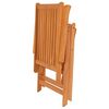 vidaXL Chaises de jardin lot de 2 et coussins bleu Bois de teck