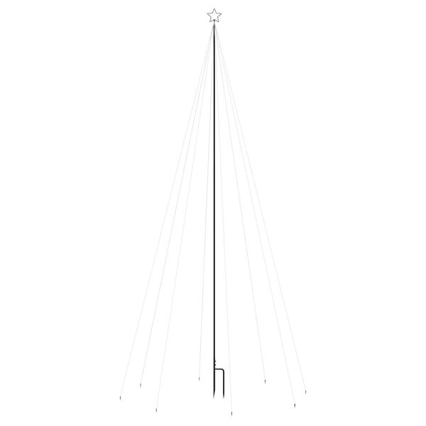 vidaXL Sapin de Noël à LED Intérieur/Extérieur 576 LED bleu 3,6 m