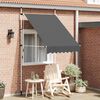 vidaXL Auvent manuel r&eacute;tractable 150 cm Anthracite