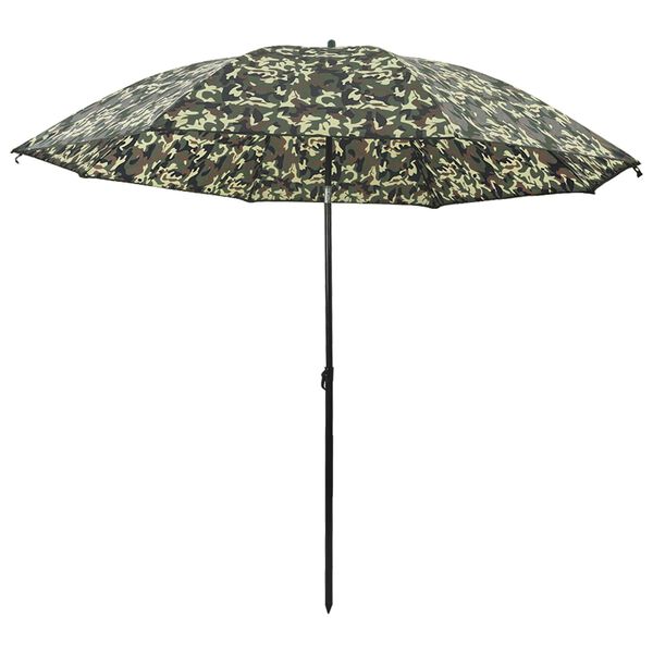 vidaXL Umbrella de p&ecirc;che Camouflage 300 x 240 cm Polyester Oxford