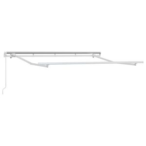 vidaXL Cadre d'auvent Blanc 3 x 2 m m&eacute;tal