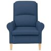 vidaXL fauteuil Bleu 76 x 94 x 102 cm tissu