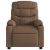 vidaXL Fauteuil inclinable électrique Marron Tissu