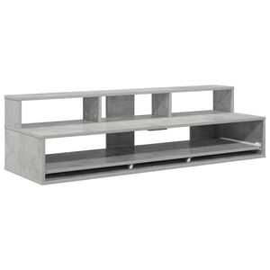 vidaXL Bureau de studio Gris b&eacute;ton 152 x 42,5 x 36 cm