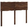 vidaXL T&ecirc;te de lit en bois brut ROSTOCK Marron fonc&eacute; 120 cm