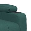 vidaXL Fauteuil de massage Vert fonc&eacute; Tissu