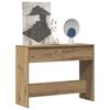 vidaXL Table console ch&ecirc;ne artisanal 100x35x76,5 cm bois d'ing&eacute;nierie