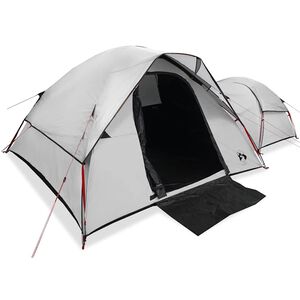 vidaXL Tente de camping 5 personnes blanc tissu occultant imperm&eacute;able