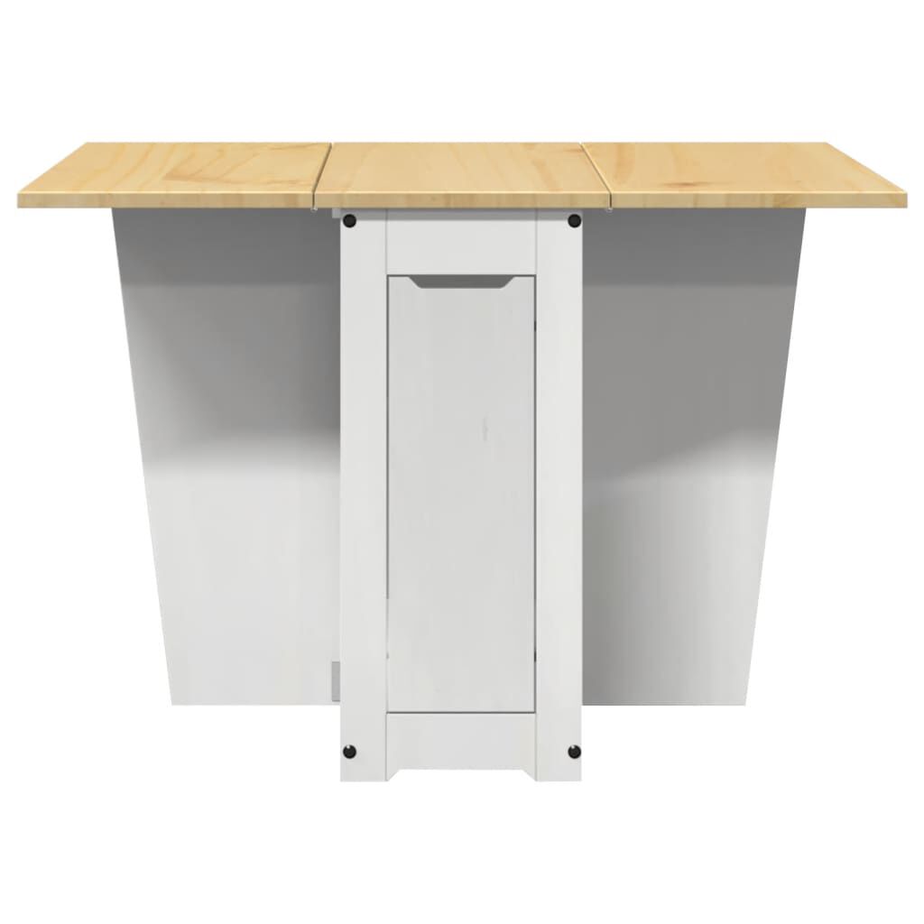 Set Table à Manger Papillon VidaXL 5pcs - Table Pliable Extensible + 4 Chaises - Pin Et Gris - Style Corona