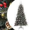 vidaXL Sapin de No&euml;l artificiel Vert 210 cm PVC, plastique et acier