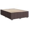 vidaXL Sommier &agrave; lattes de lit avec matelas Marron fonc&eacute; 140x190 cm