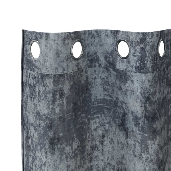 vidaXL Rideaux en velours 2 pcs Gris Argent&eacute; 140 x 140 cm Velours