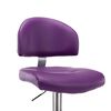 vidaXL Tabourets de bar lot de 2 violet similicuir
