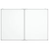 vidaXL Tableau blanc magn&eacute;tique pliable 120x80x1,7 cm aluminium