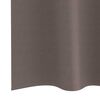 vidaXL Rideaux occultants avec anneaux 2 pcs Marron fonc&eacute; 225 x 140 cm